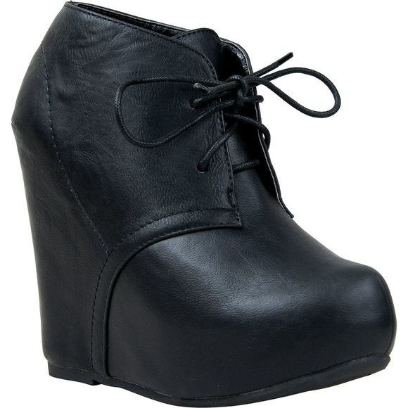 Bamboo Shoes - Bamboo Debrah-01 Black CRP Womens boots 8 NEW
